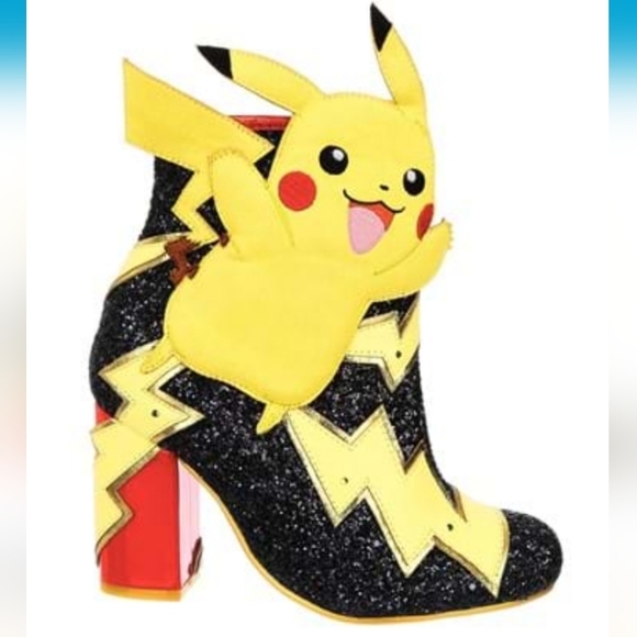 Irregular Choice Shoes - Pokemon Pikachu Light-up boots, size 42 (10/10.5)